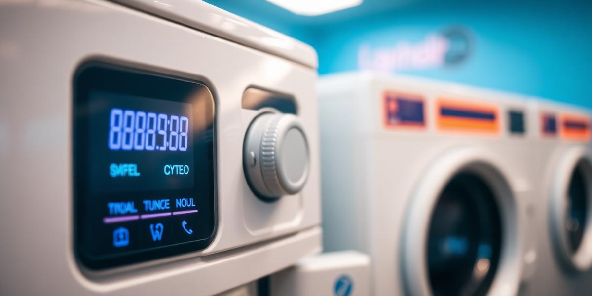 Moderne wasmachine bedieningspaneel